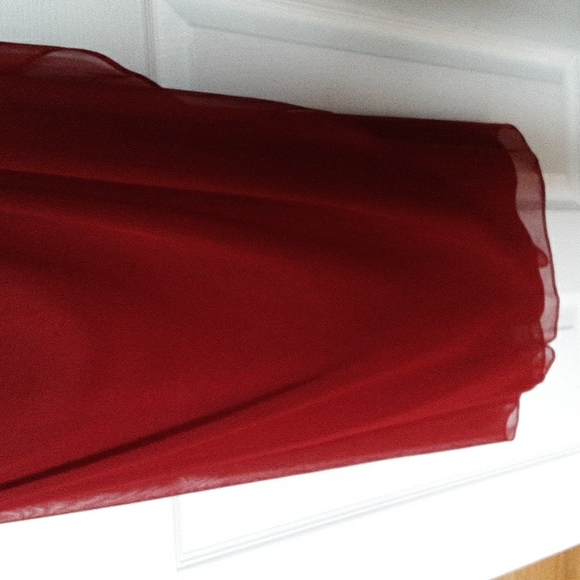 PROM DRESS / PRETTY DARK RED EVENING GOWN SZ 12  Petite NWT - Picture 8 of 14
